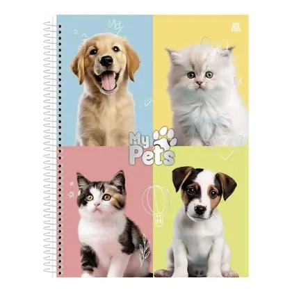 CADERNO 1X1 C.D. MY PETS